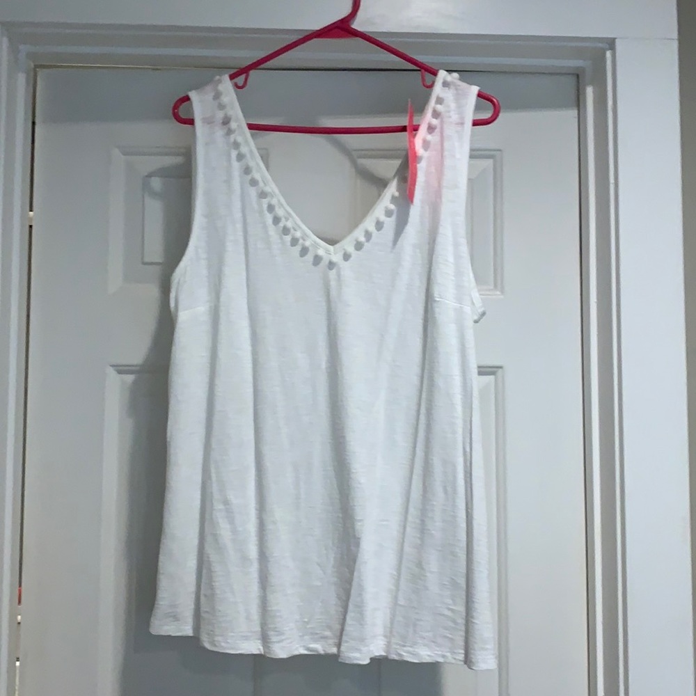 Lily Pulitzer GiGi top Resort white size XL